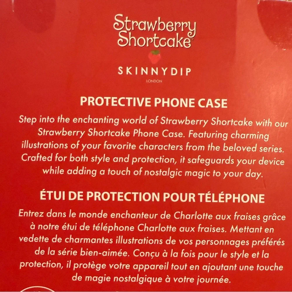 New! Skinnydip Strawberry Shortcake iIPHONE 13 Pro Max/ 14 Pro Max